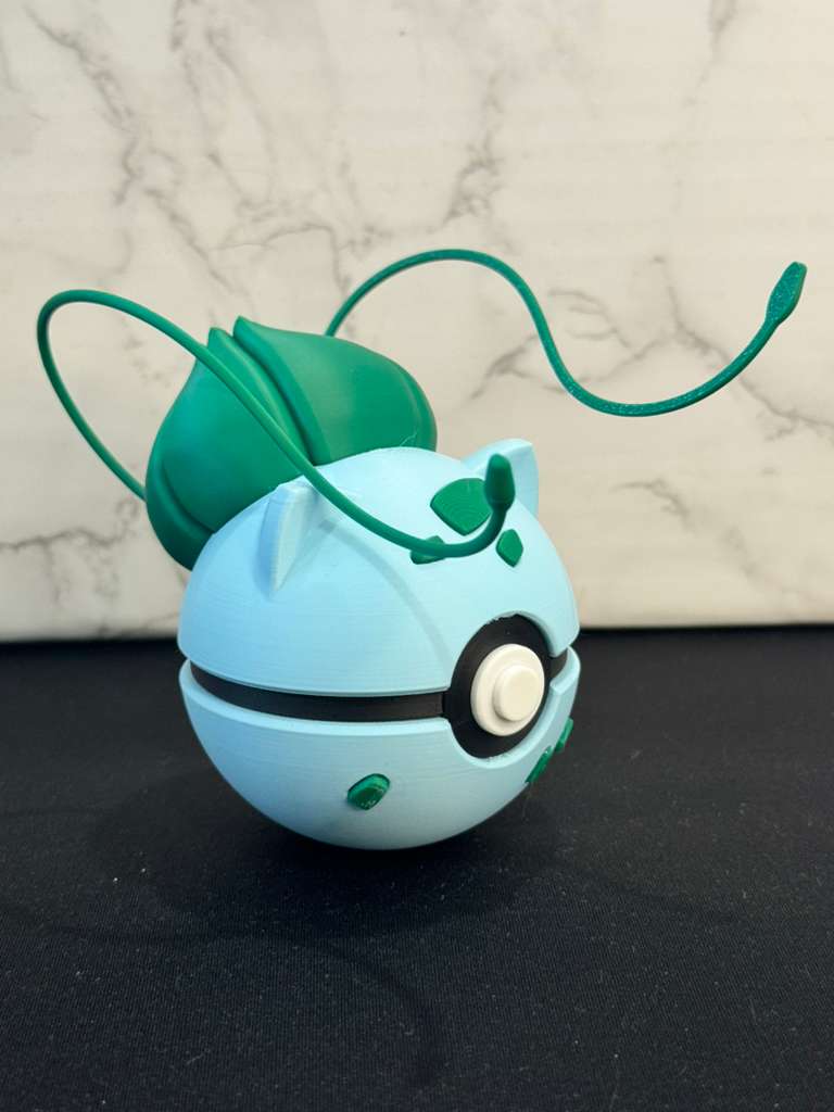Bulba-Inspired 3D Printed Collectible Sphere - Grass Series #001