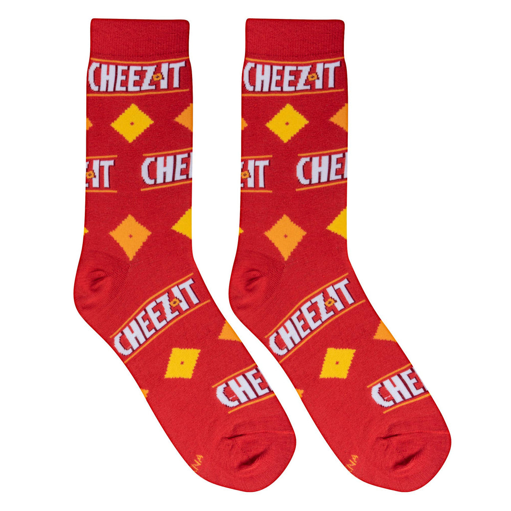 Crazy Socks - Mens Crew - Cheez It