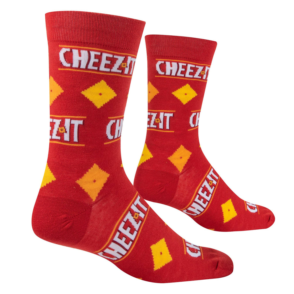 Crazy Socks - Mens Crew - Cheez It